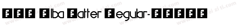 UTM Alba Matter Regular字体转换